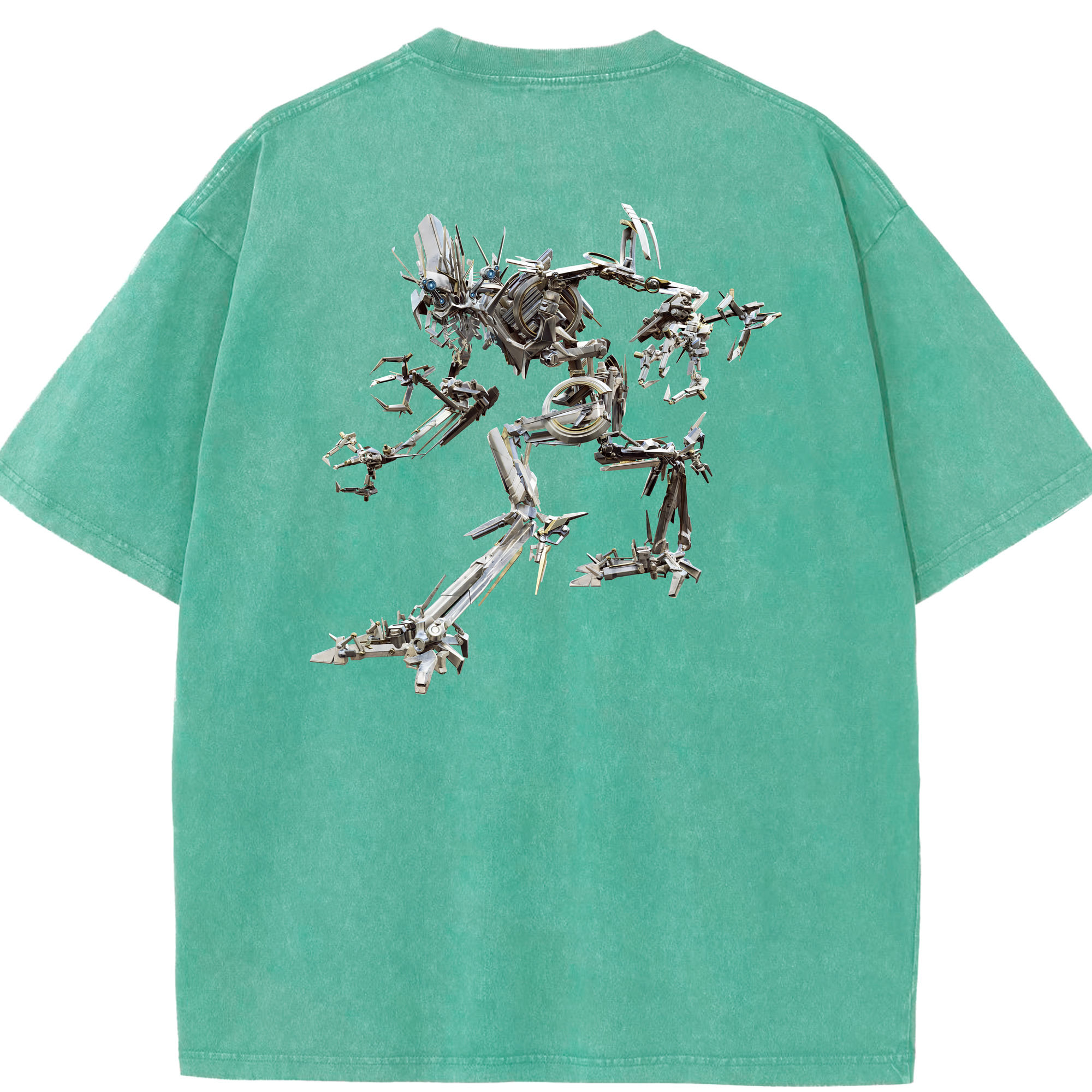 （画像用） Transformers トランスフォーマー 綿100% ヴィンテージ風 半袖Tシャツ（背面プリント）
